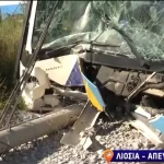 Πέντε τραυματίες επιβάτες στα Άνω Λιόσια μετά από πρόσκρουση λεωφορείου σε κολώνα